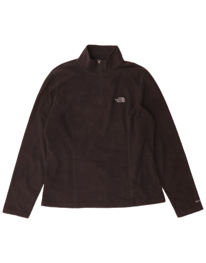 Maglione in pile da donna con collo e zip The North Face UK 16 grande poliestere nero