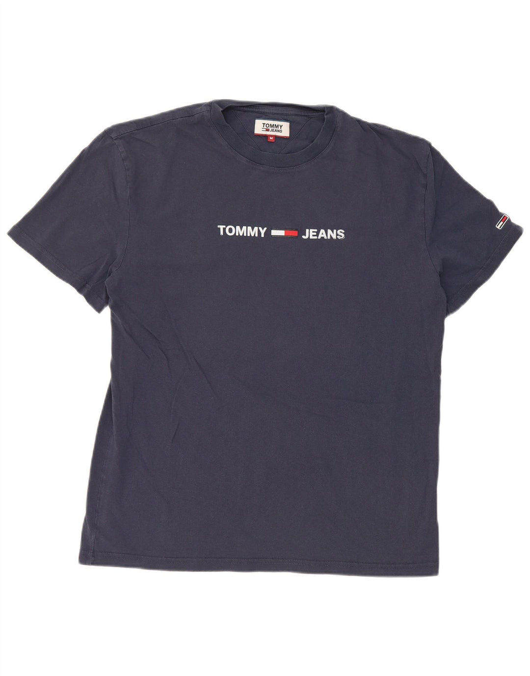 T-shirt grafica da uomo Tommy Hilfiger Top medio blu navy