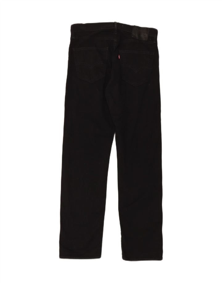 LEVI'S Jeans dritti da uomo 540 vestibilità rilassata W31 L32 cotone nero