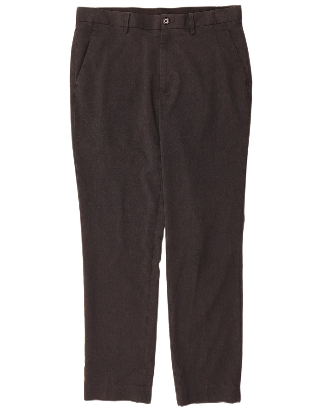 Pantaloni da abito slim da uomo Marks & Spencer W32 L31 Poliestere grigio