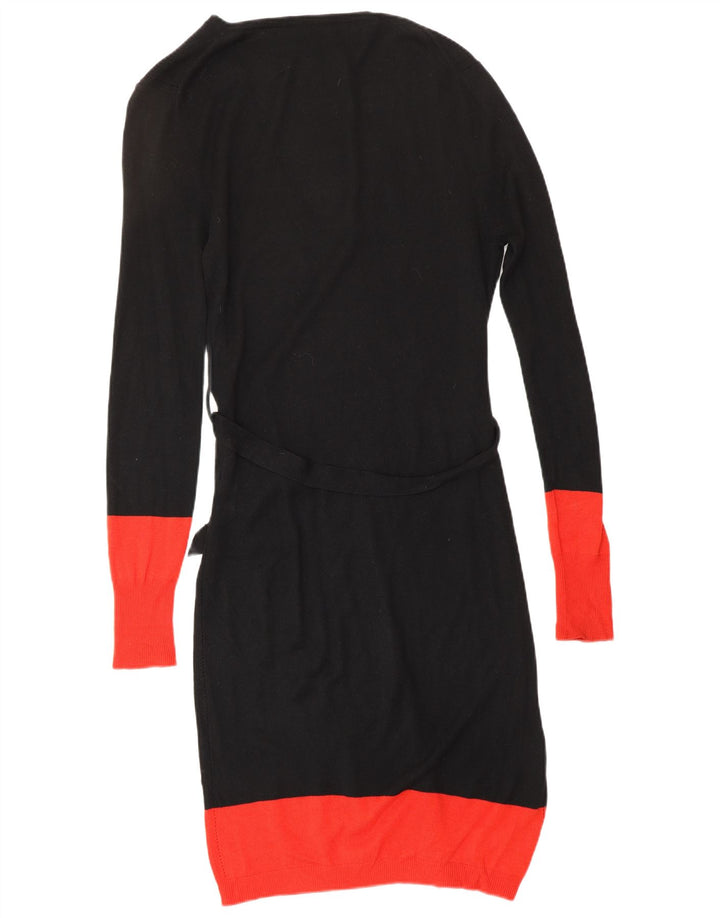 ALEXANDER MCQUEEN Abito maglione da donna IT 42 Designer in viscosa nero medio