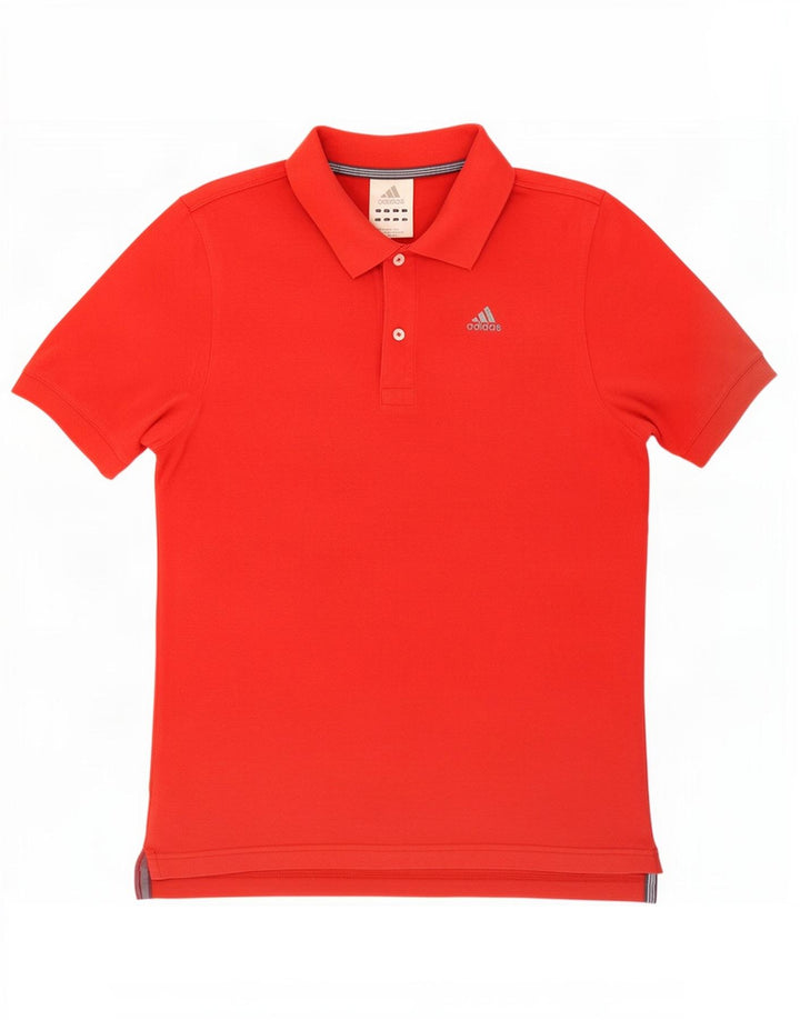 Polo Adidas da uomo piccola in cotone rosso