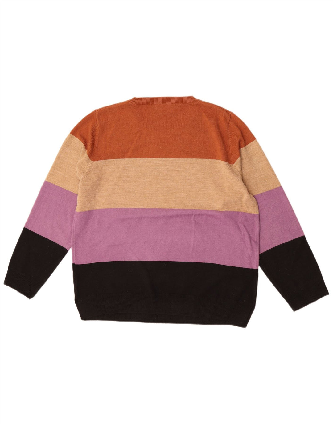 Maglione maglione girocollo da donna Marks & Spencer UK 16 grande multicolore