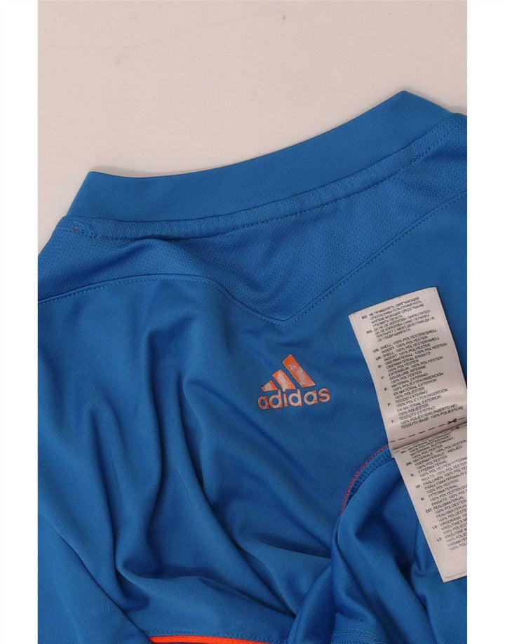 Maglietta grafica da ragazzo Adidas Top 11-12 anni in poliestere blu