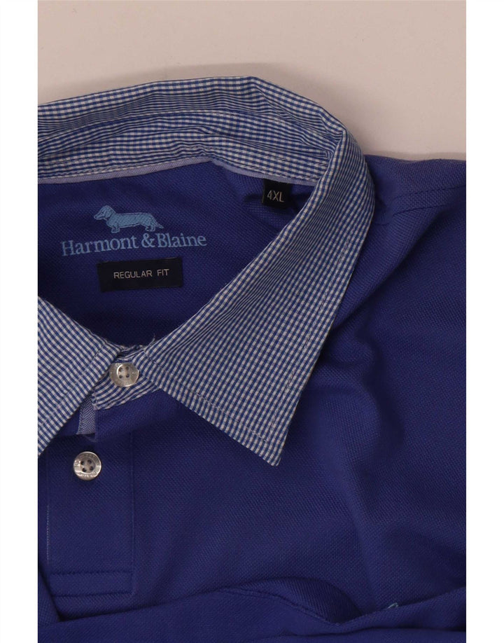 Polo da uomo Harmont & Blaine 4XL blu classica