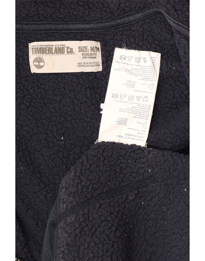 Timberland Maglione con cappuccio e zip vestibilità regolare da uomo in cotone blu navy medio