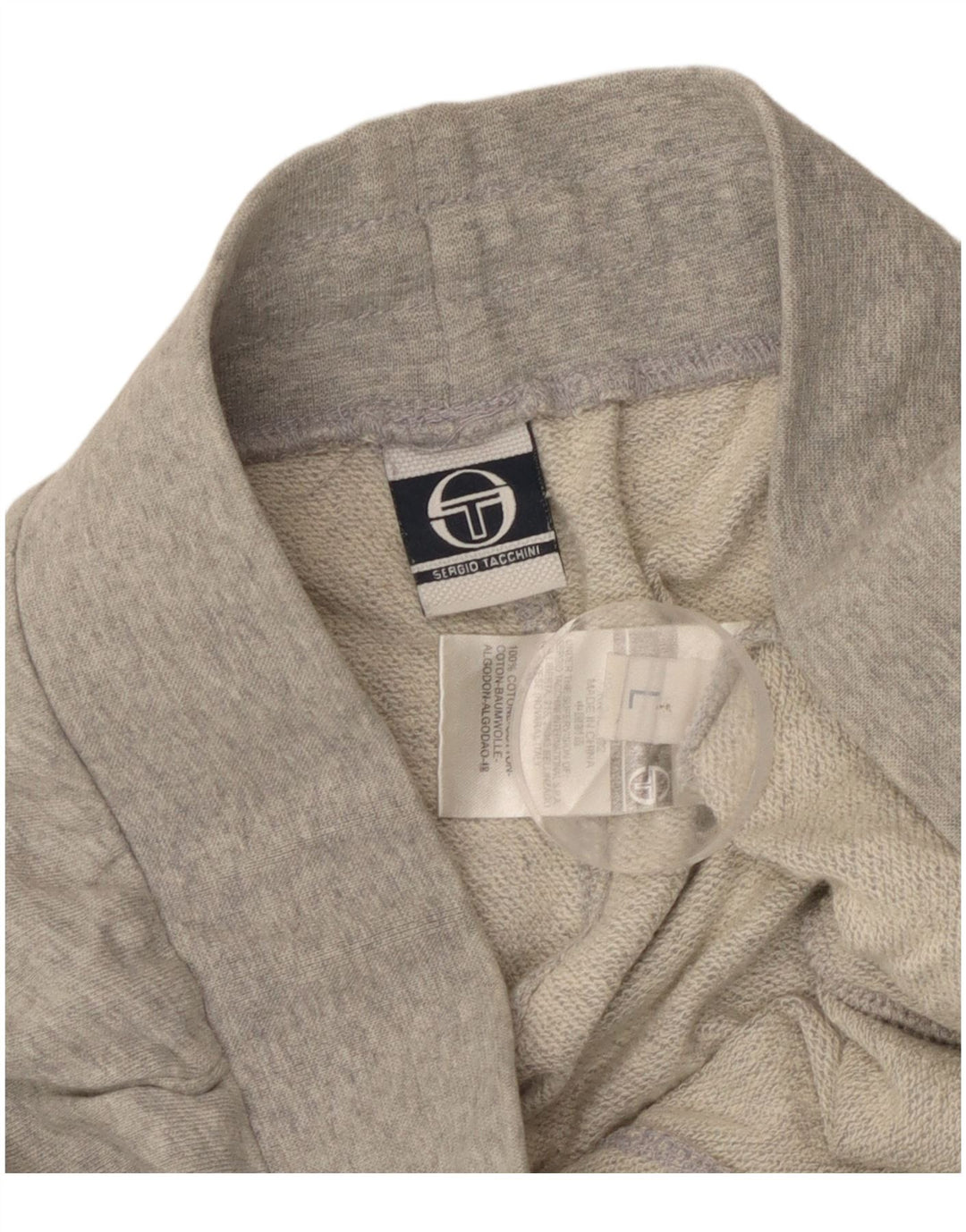 Pantaloncini sportivi da uomo Sergio Tacchini grandi in cotone color block grigio