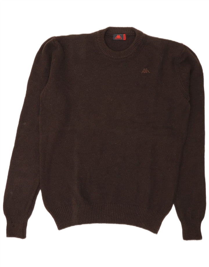 Maglione Kappa Uomo Girocollo Maglione Marrone Medio Lana