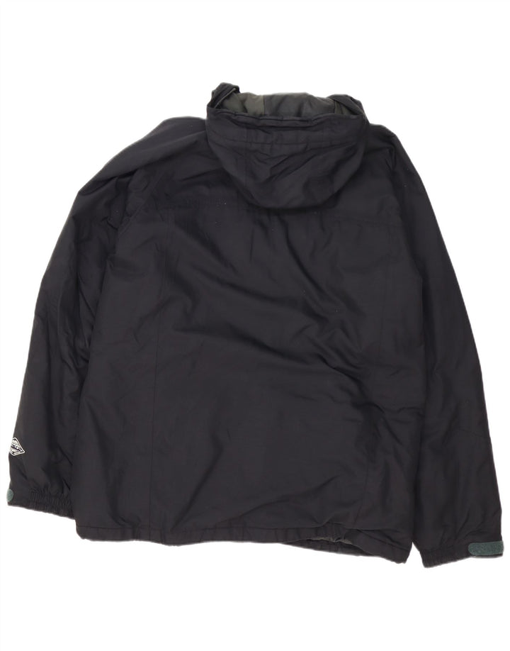 Giacca a vento con cappuccio da uomo Columbia UK 40 grande poliestere nero