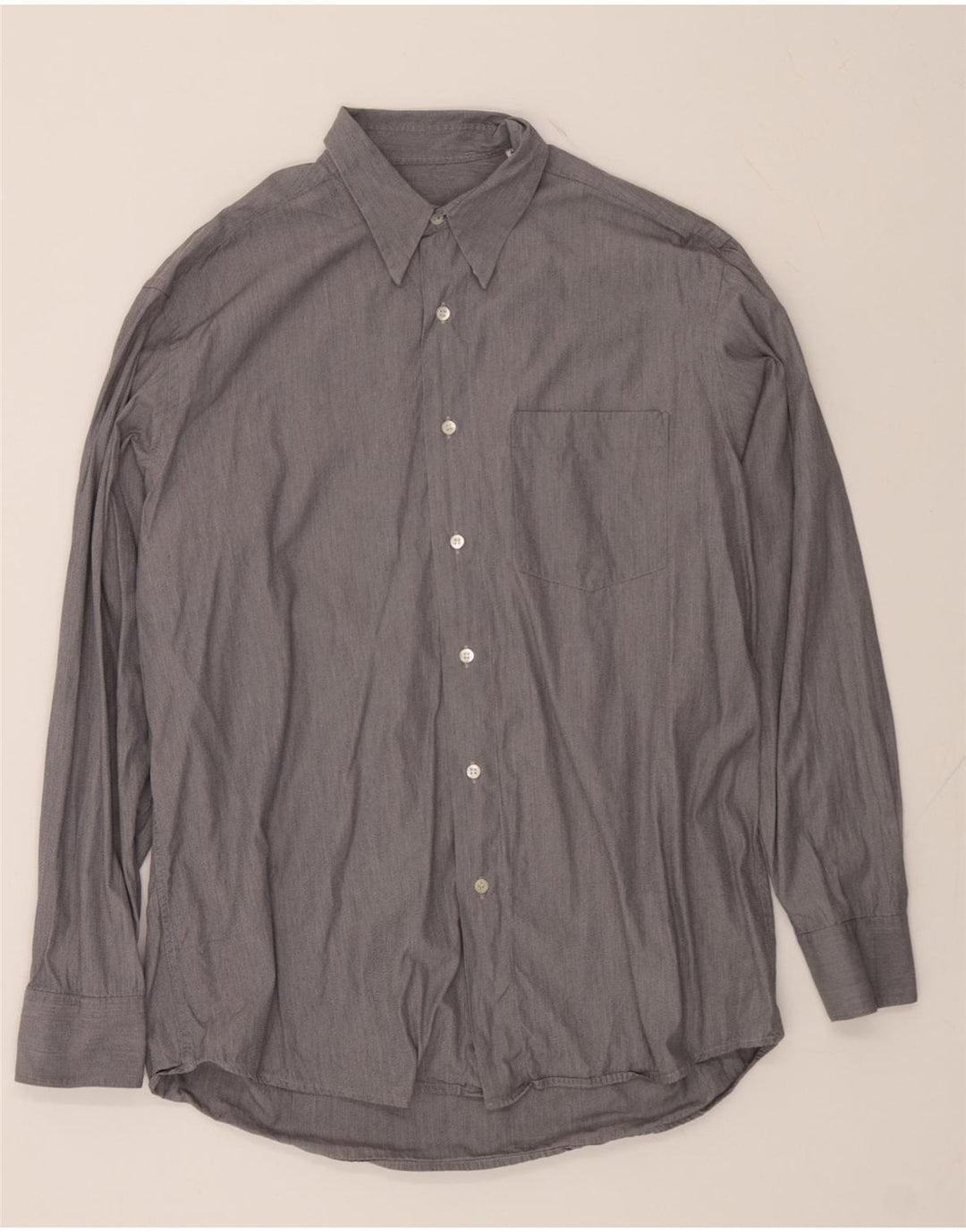HUGO BOSS Mens Shirt Size 41 Large Grey Vintage Hugo Boss and Second-Hand Hugo Boss from Messina Hembry 