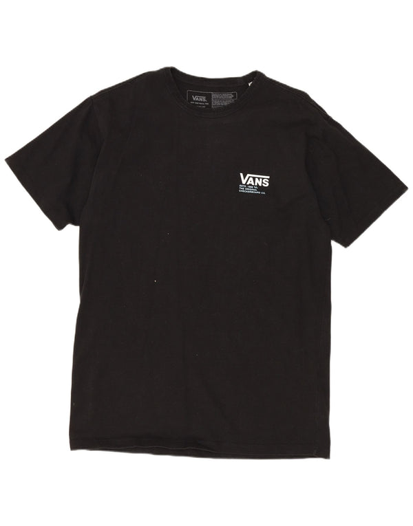 T-shirt grafica da uomo con vestibilità classica VANS, cotone medio nero
