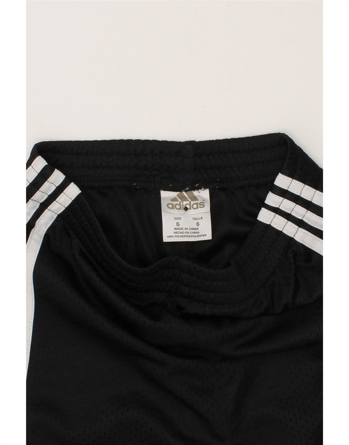 ADIDAS Boys Sport Shorts 5-6 Years Black Polyester Vintage Adidas and Second-Hand Adidas from Messina Hembry 