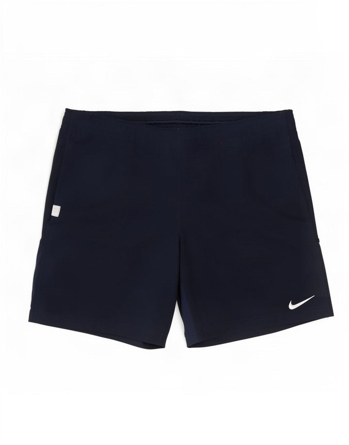 Pantaloncini sportivi Nike Dri Fit da uomo piccoli in poliestere blu navy