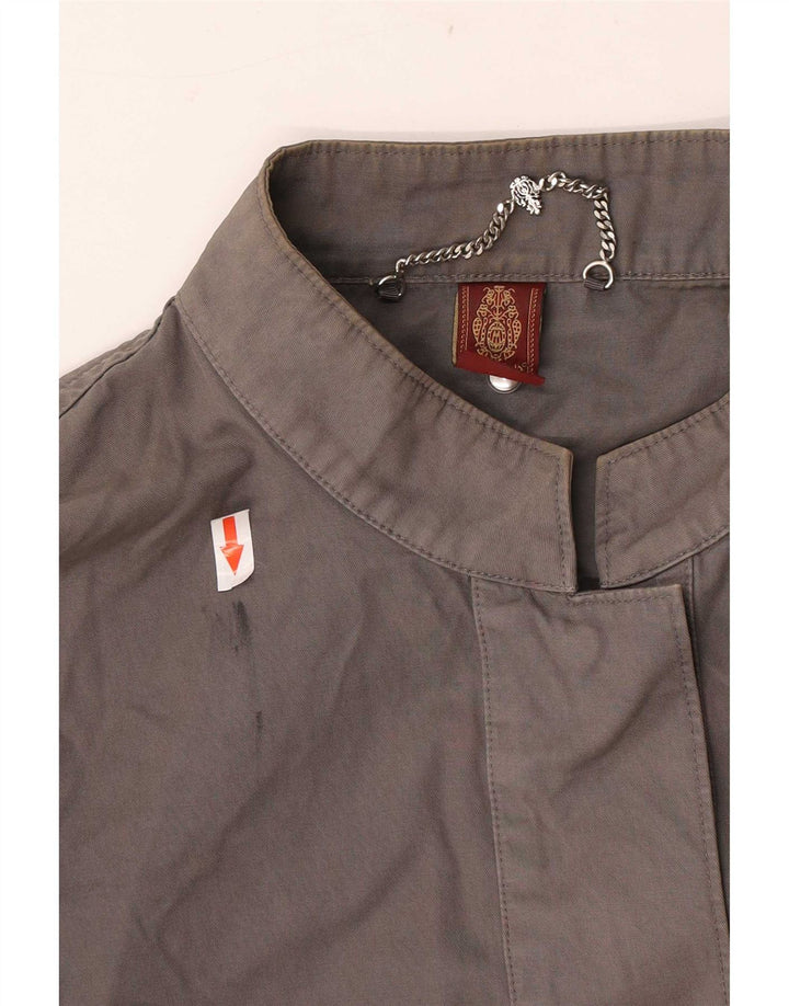 Dondup Giubbotto Bomber Corto Donna IT 44 Cotone Grigio Medio