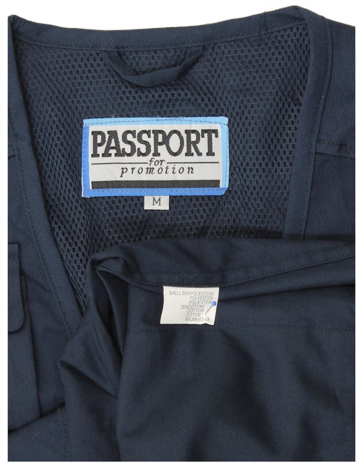 Gilet pratico da uomo Passport UK 38 medio poliestere blu navy