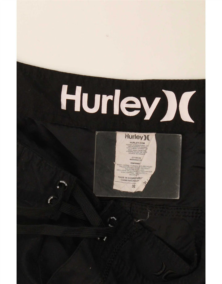 Pantaloncini da bagno da uomo Hurley medio nero in poliestere