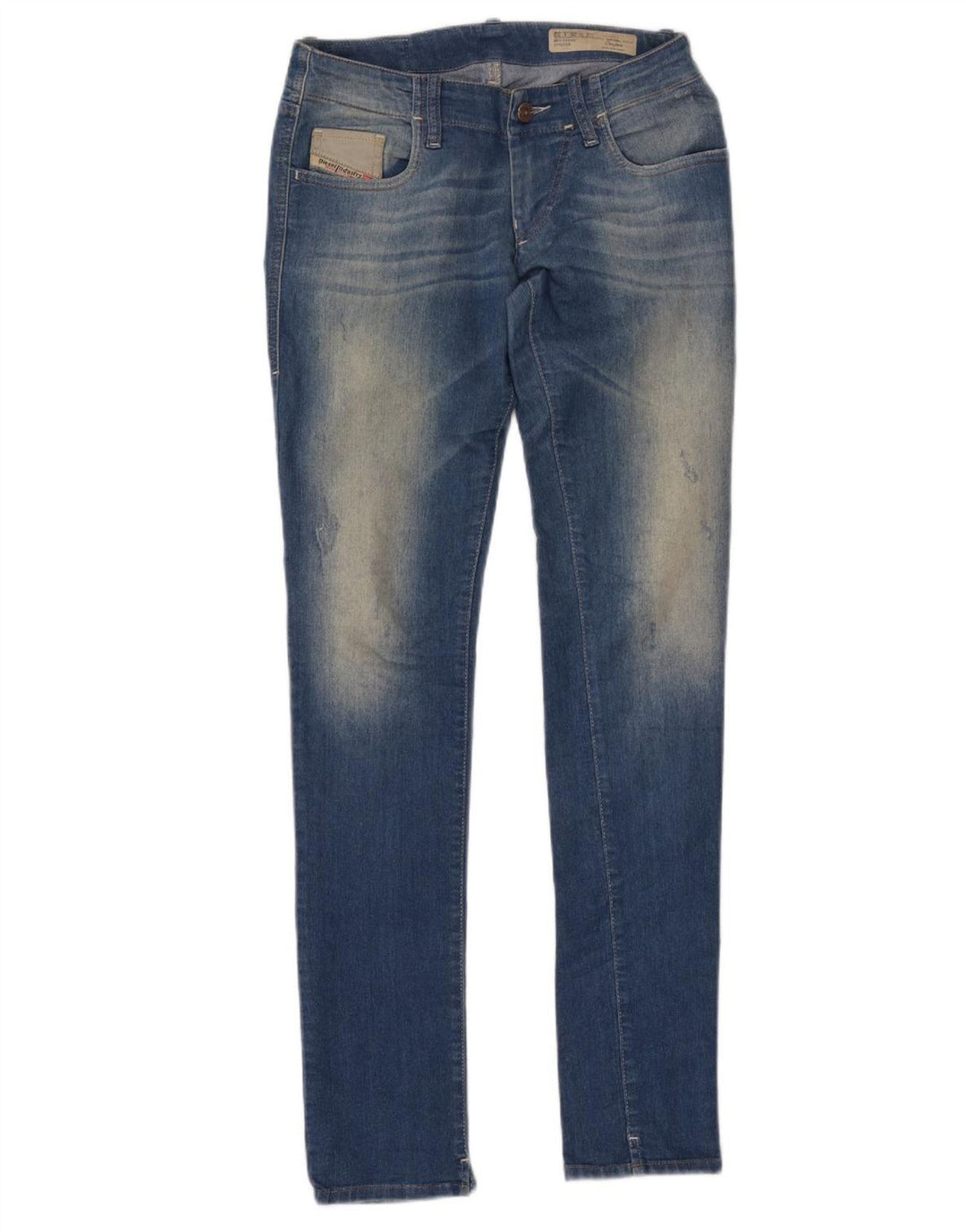 DIESEL Jeans Grupee Super Skinny da Donna W26 L33 Cotone Blu