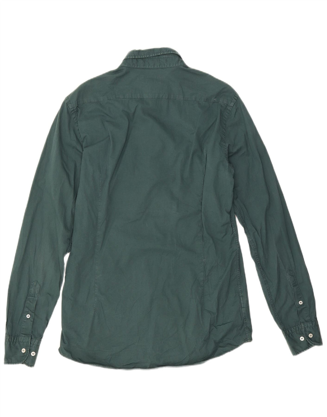 Camicia Uomo Massimo Dutti Cotone Verde Medio