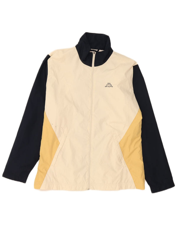 Giacca da tuta da donna Kappa UK 18 XL Poliestere color block beige