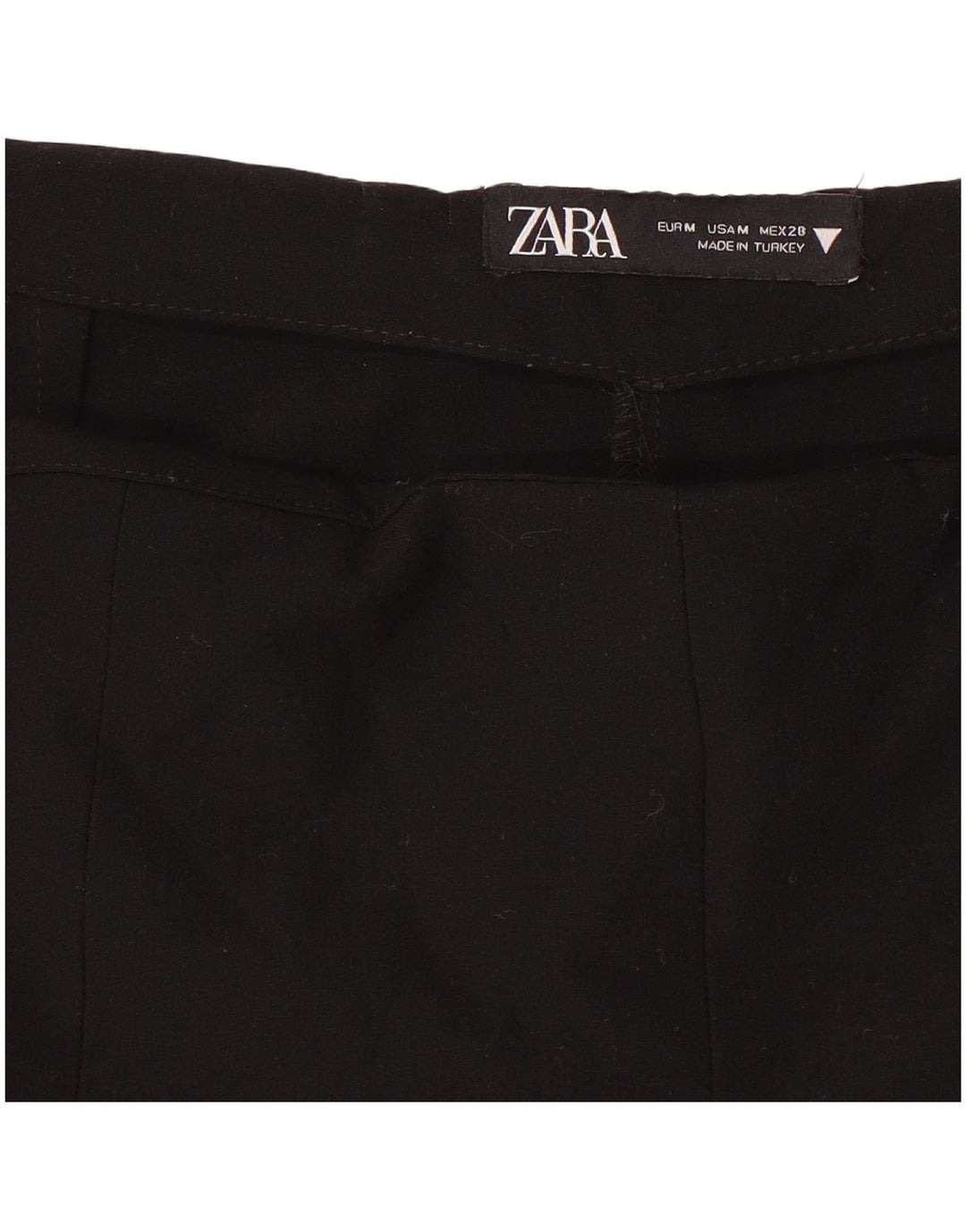 Mini gonna a pieghe Zara da donna media W28 nera