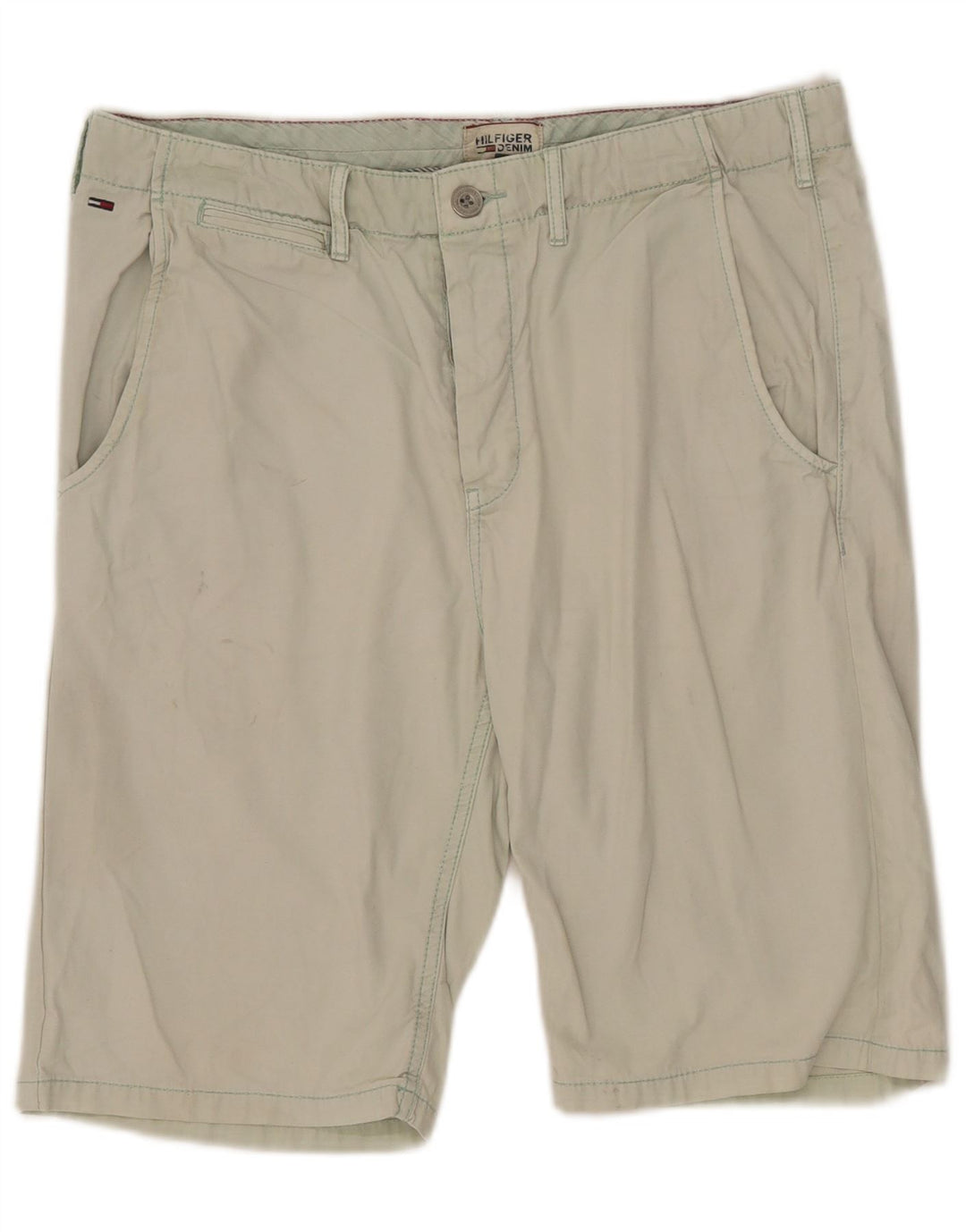 Pantaloncini chino da uomo Tommy Hilfiger W33 cotone verde medio