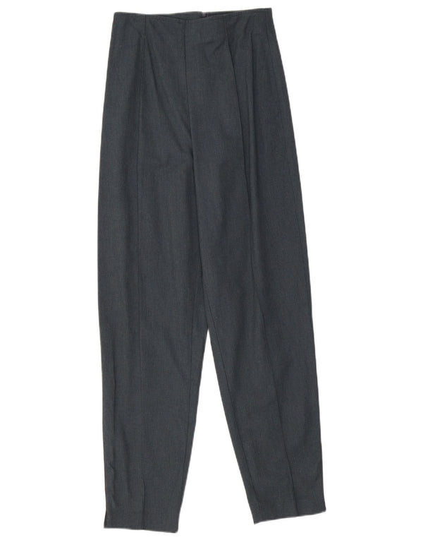 Pantaloni da abito affusolati a vita alta da donna Stefanel IT 38 XS W24 L27 Grigio