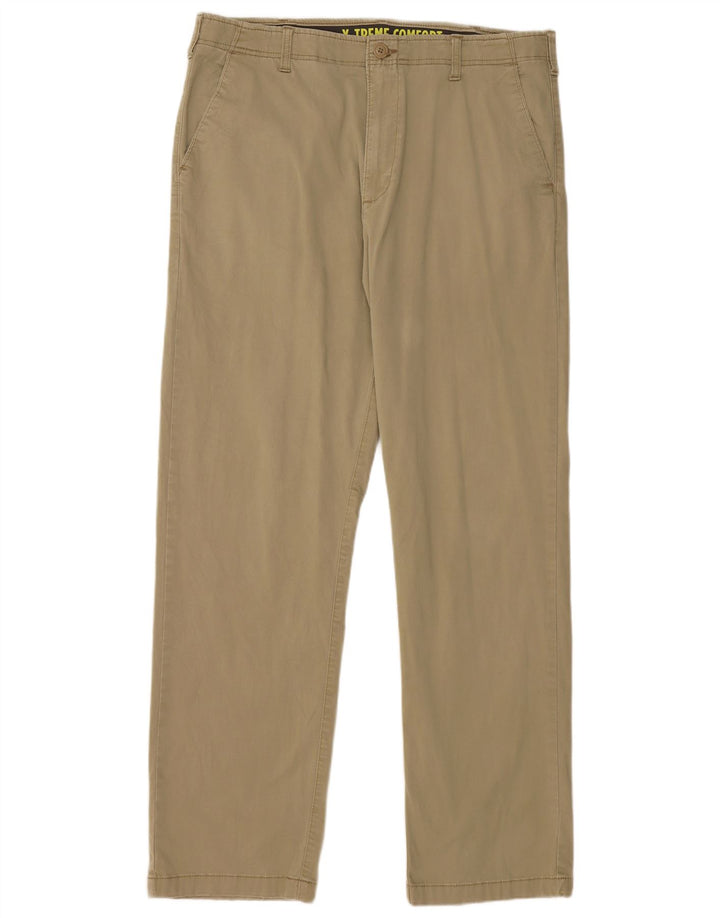 Pantaloni chino dritti LEE X-treme Comfort da uomo W36 L34 in cotone beige
