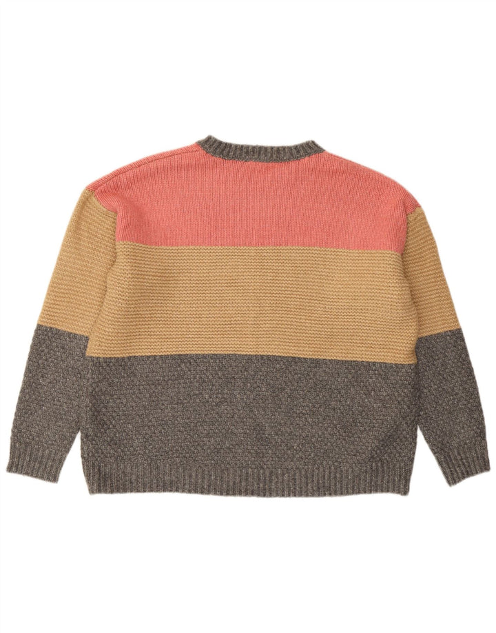 Maglione maglione girocollo da donna Marks & Spencer UK 16 grande multicolore