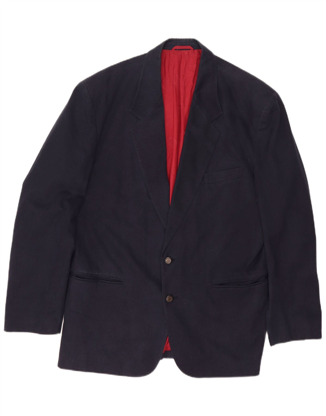 Giacca blazer a 2 bottoni da uomo Paul & Shark UK 44 2XL Cotone blu navy