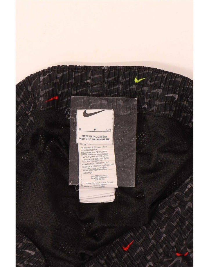 Pantaloncini sportivi grafici Nike da uomo piccoli in poliestere nero