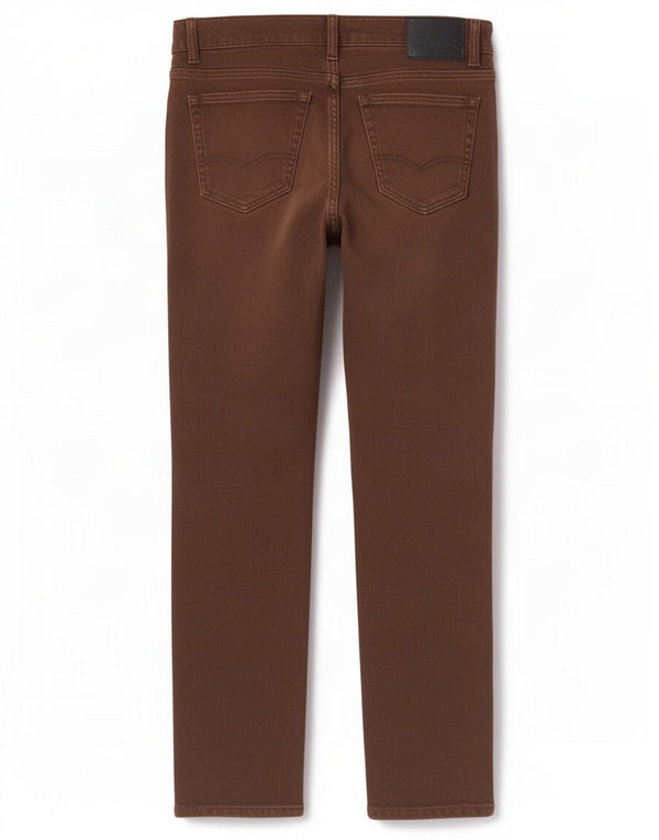 Pantaloni chino dritti da donna Calvin Klein W31 L32 cotone marrone