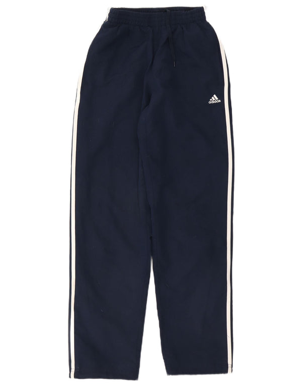 Pantaloni da tuta da uomo Adidas Small in poliestere blu navy