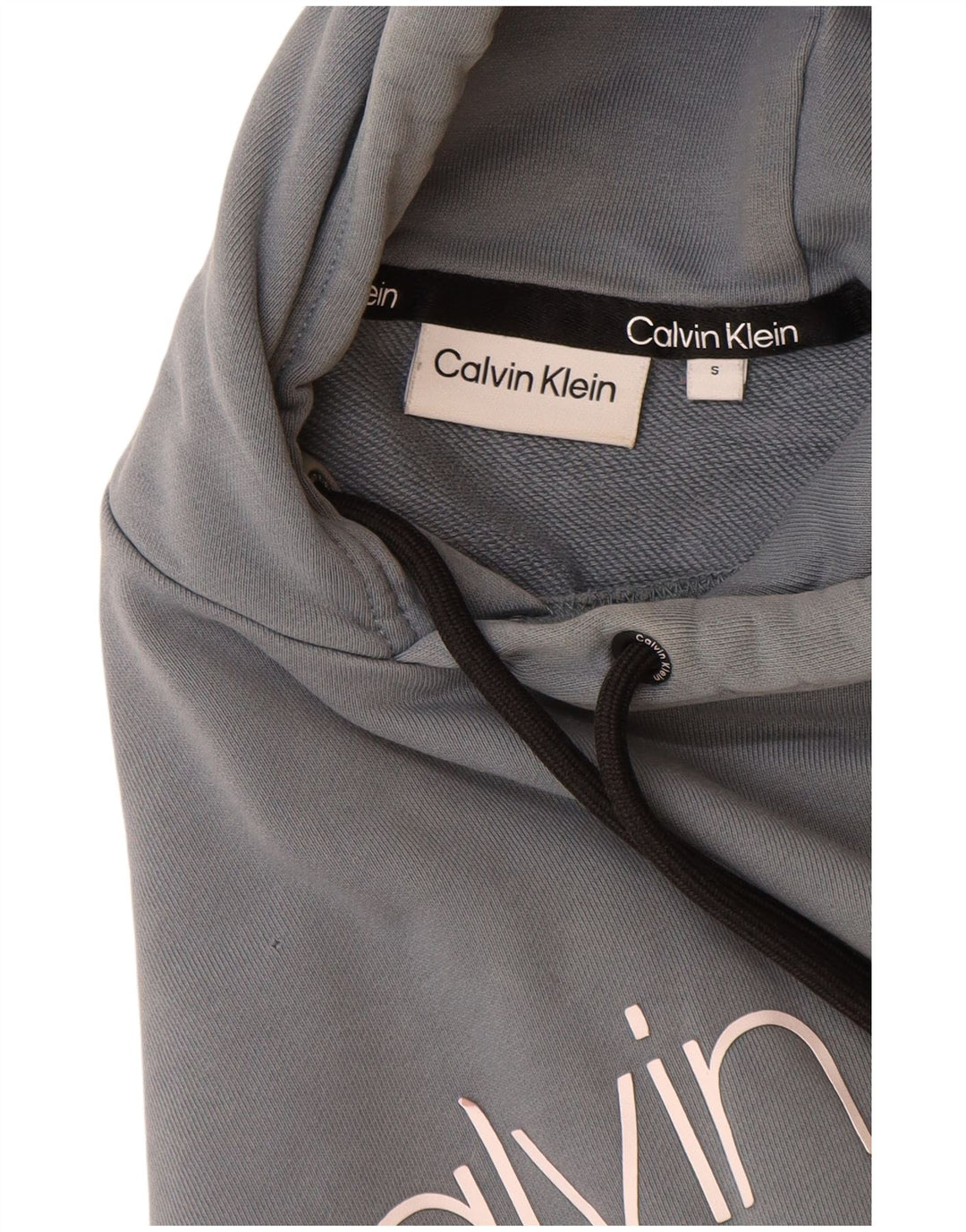 CALVIN KLEIN Felpa con cappuccio grafica da uomo piccola blu