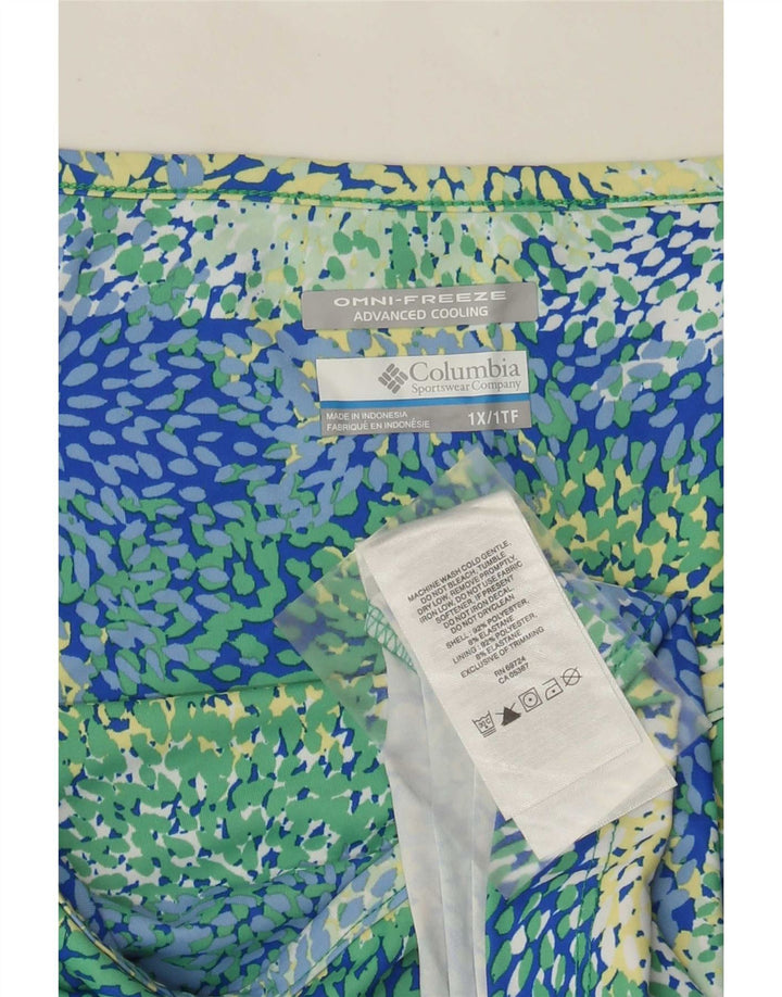 Prendisole Columbia da donna con motivo astratto UK 18 XL poliestere multicolore