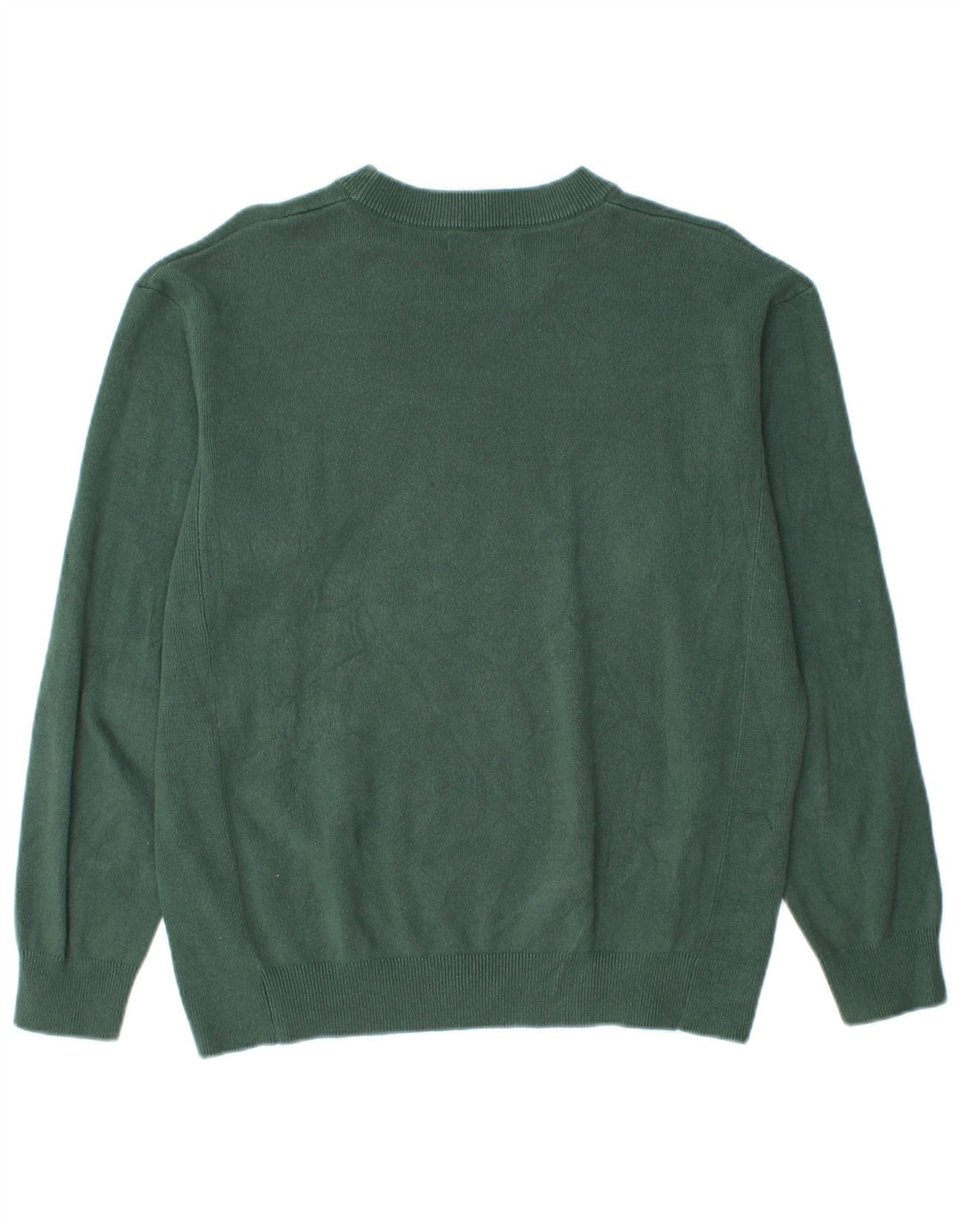 Maglione maglione girocollo da uomo Zara in cotone verde medio