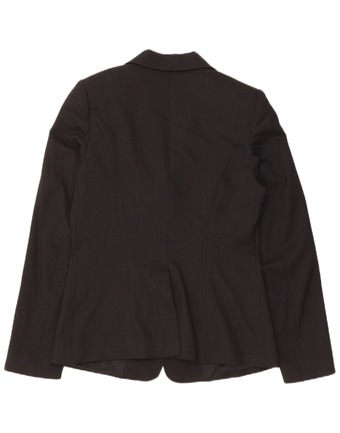 MAX & CO. Giacca blazer da donna a 2 bottoni UK 14 grande gessato nero
