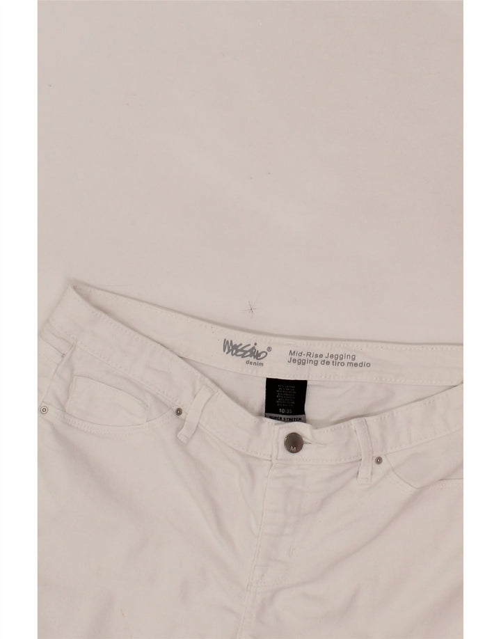 MOSSIMO Womens Mid Rise Jegging Jeans US 10 Large W30 L27 White Cotton Vintage Mossimo and Second-Hand Mossimo from Messina Hembry 