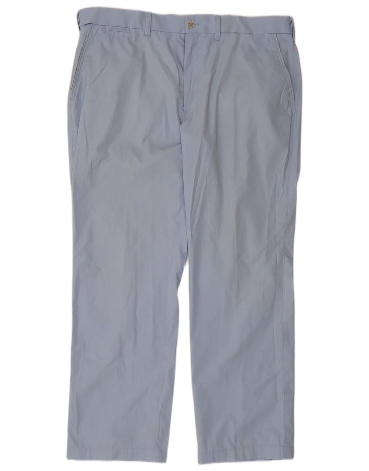 MARKS & SPENCER Pantaloni chino dritti da uomo Blue Harbour W38 L29 Blu