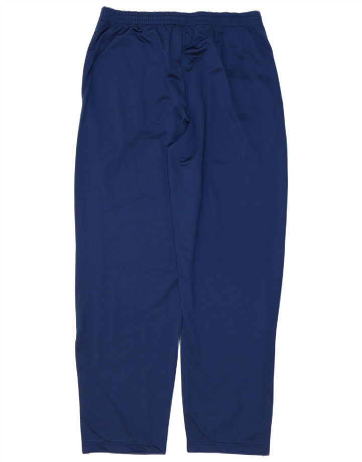 Pantaloni da tuta con grafica Reebok da uomo, grandi, in poliestere blu navy