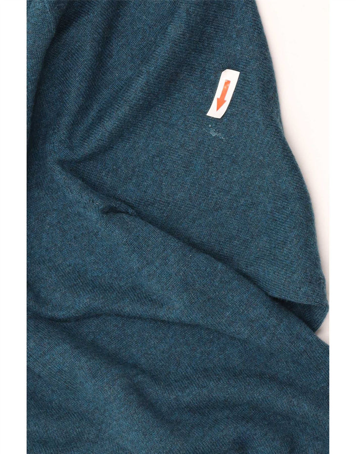Maglione maglione girocollo da uomo Marks & Spencer grande cotone blu