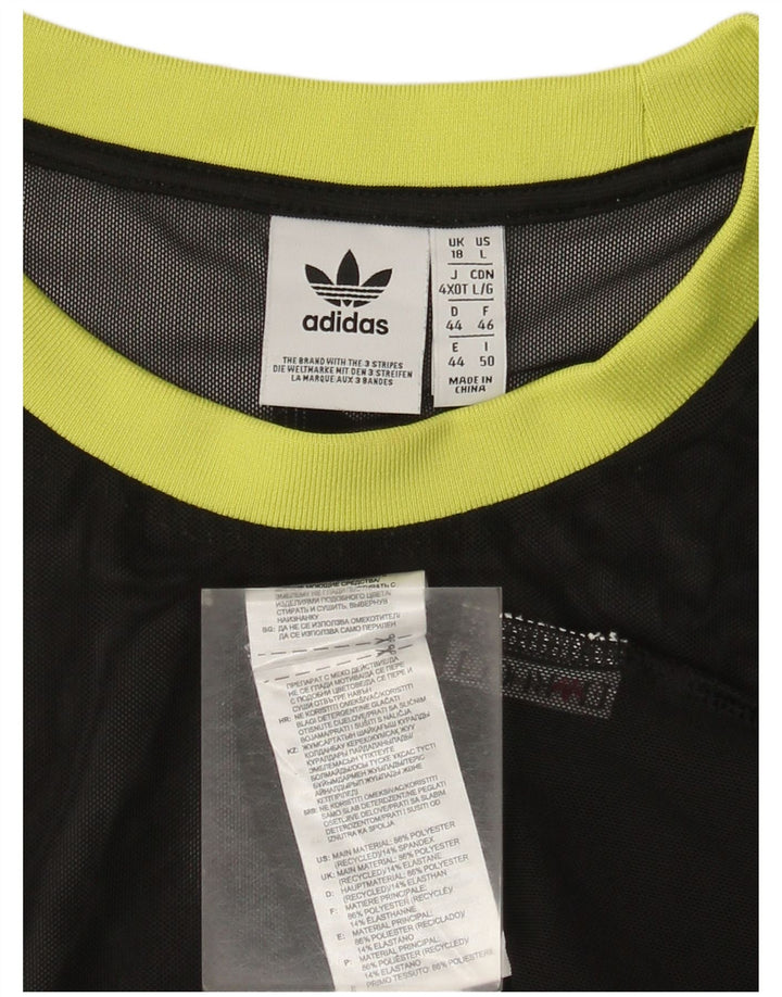 T-shirt da donna Adidas Top UK 18 XL poliestere nero