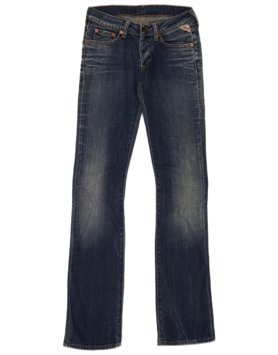 Jeans bootcut slim da donna Replay W25 L32 cotone blu