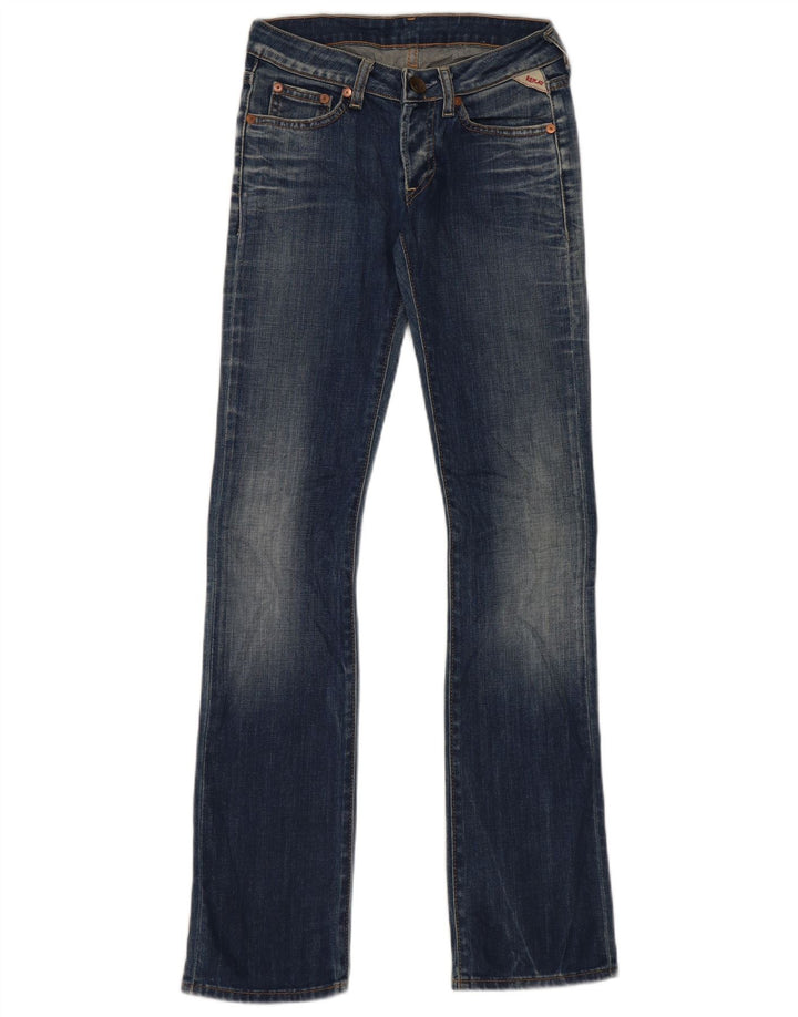 Jeans bootcut slim da donna Replay W25 L32 cotone blu