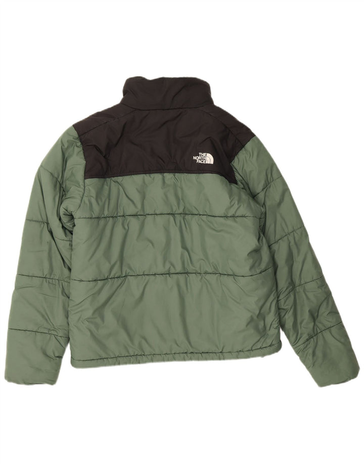 Giacca imbottita da uomo The North Face UK 36 Small Verde Colourblock Poliestere