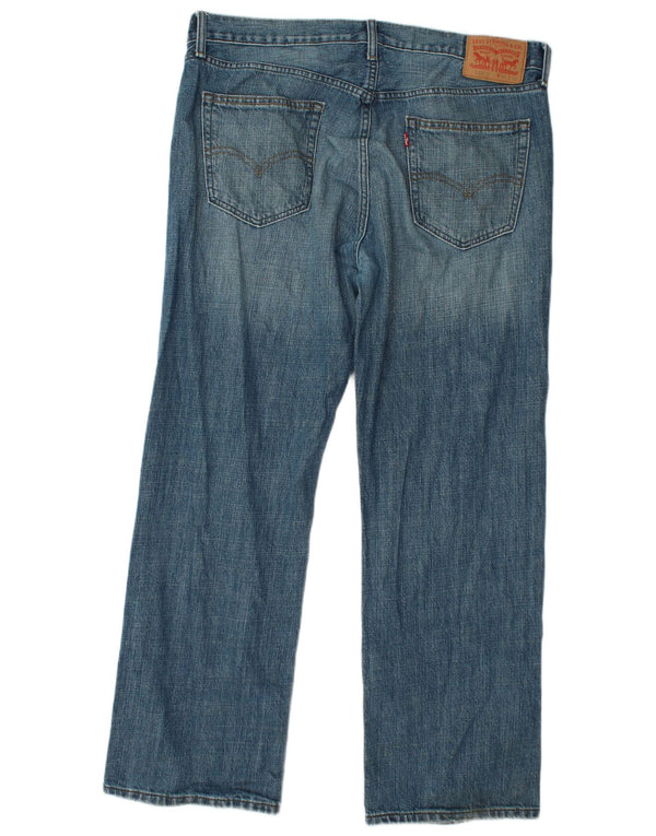 LEVI'S Jeans dritti da uomo 559 vestibilità rilassata W36 L30 cotone blu