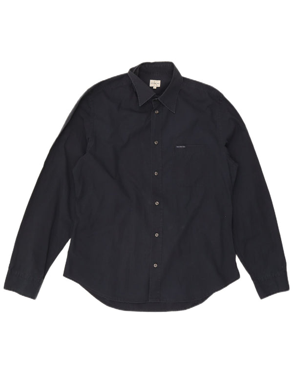 Camicia da uomo Calvin Klein Jeans 2XL cotone blu navy