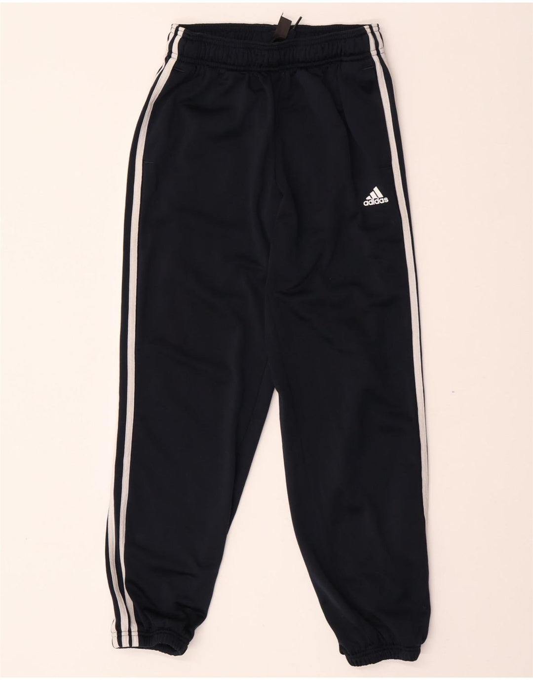 Pantaloni da tuta da ragazzo Adidas Joggers 11-12 anni in poliestere blu navy