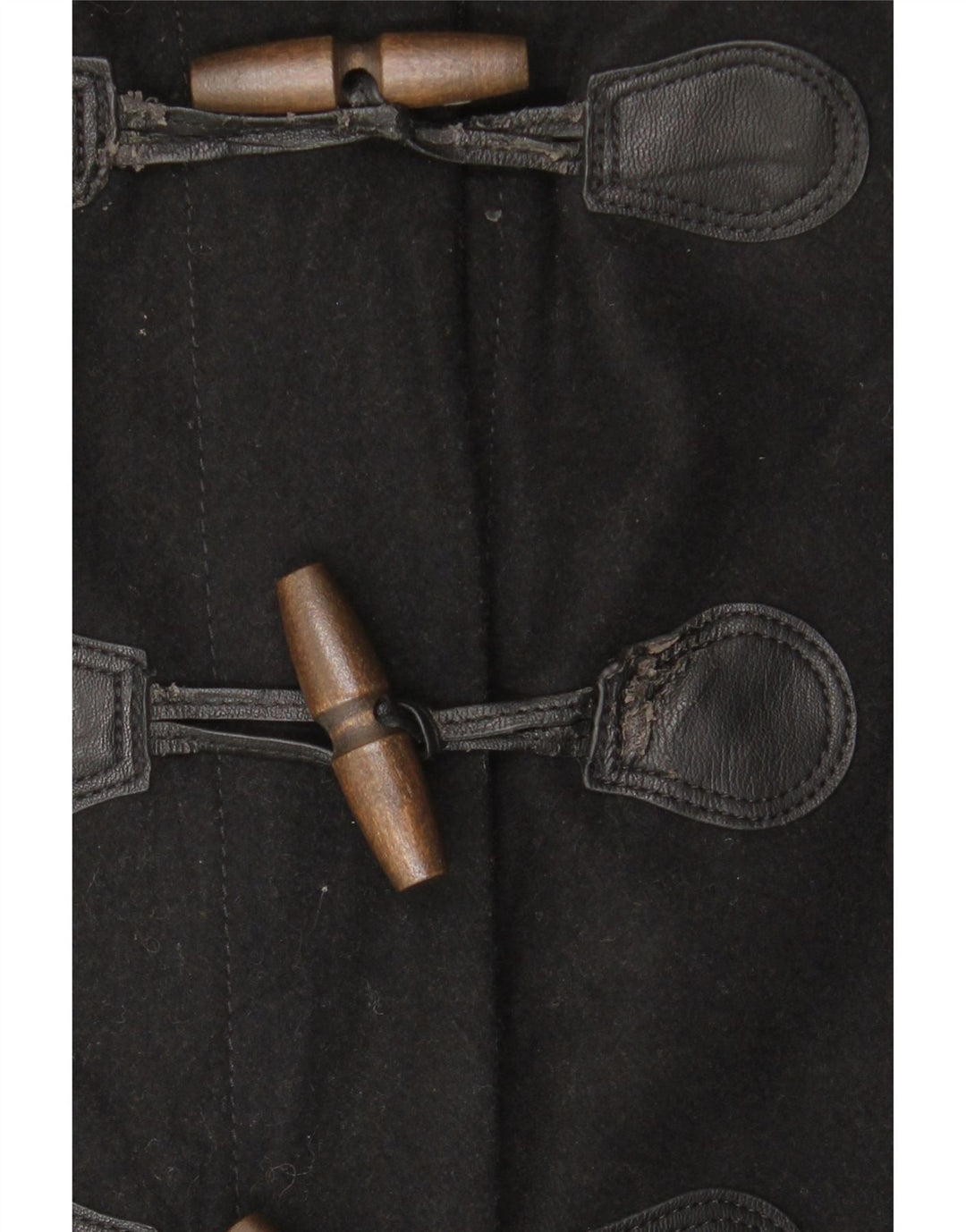 Montgomery con cappuccio da donna Abercrombie & Fitch UK 10 piccolo in lana nera