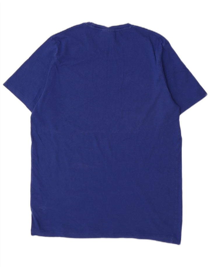 T-shirt da uomo Hugo Boss Top grande in cotone blu