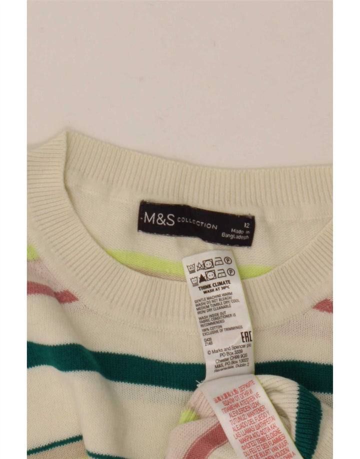 Maglione maglione girocollo da donna Marks & Spencer UK 12 medio multicolore